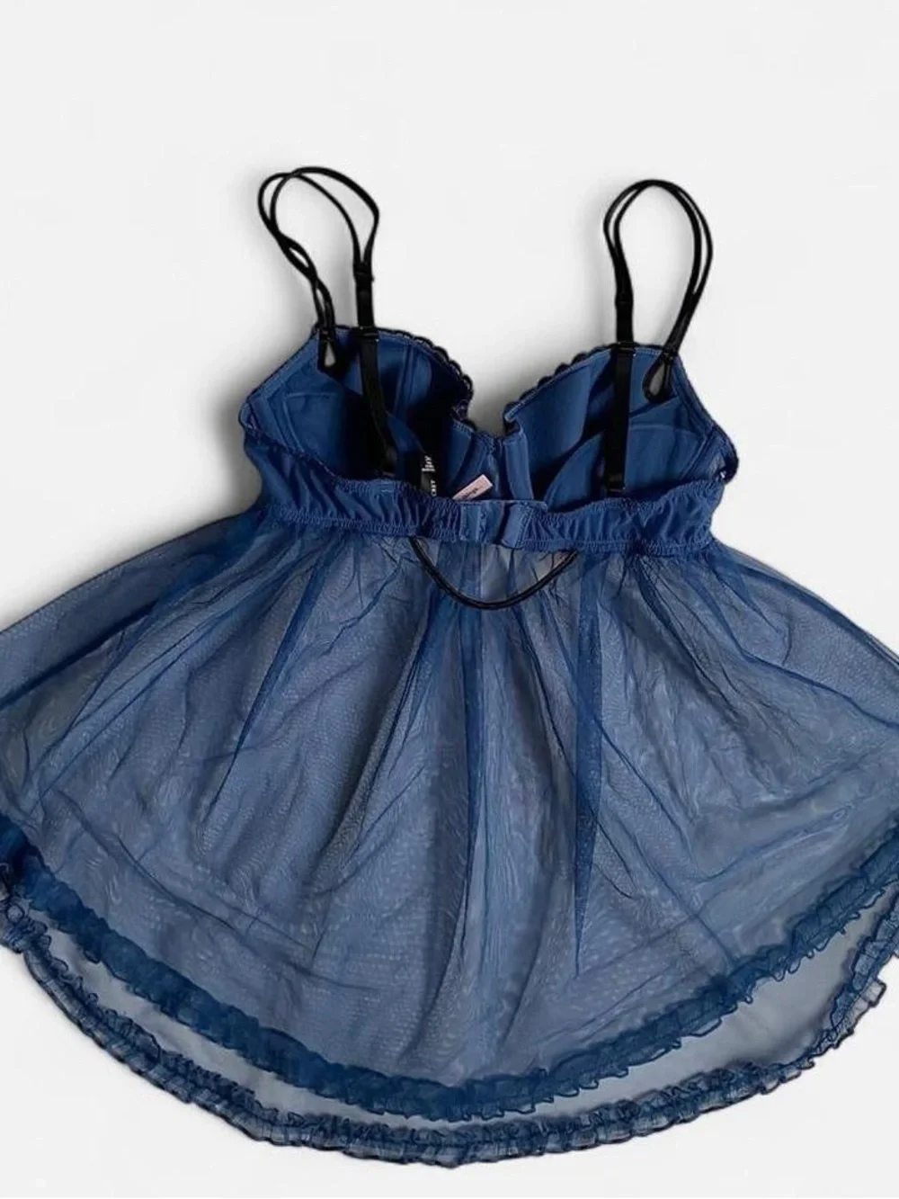 Victoria’s Secret Dark Blue Babydoll Chemise - Picture 2 of 7
